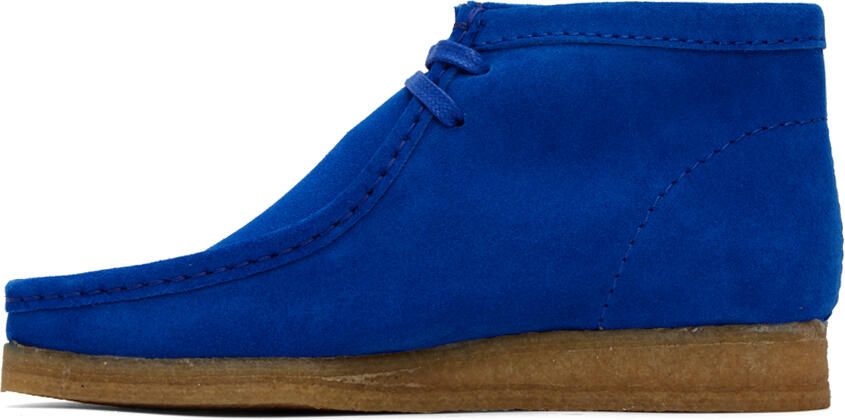 Clarks Originals SSENSE Exclusive Blue Wallabee Derbys - Picture 3