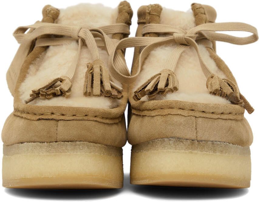 Clarks Originals Tan Wallabee Wedge Boots - Picture 2