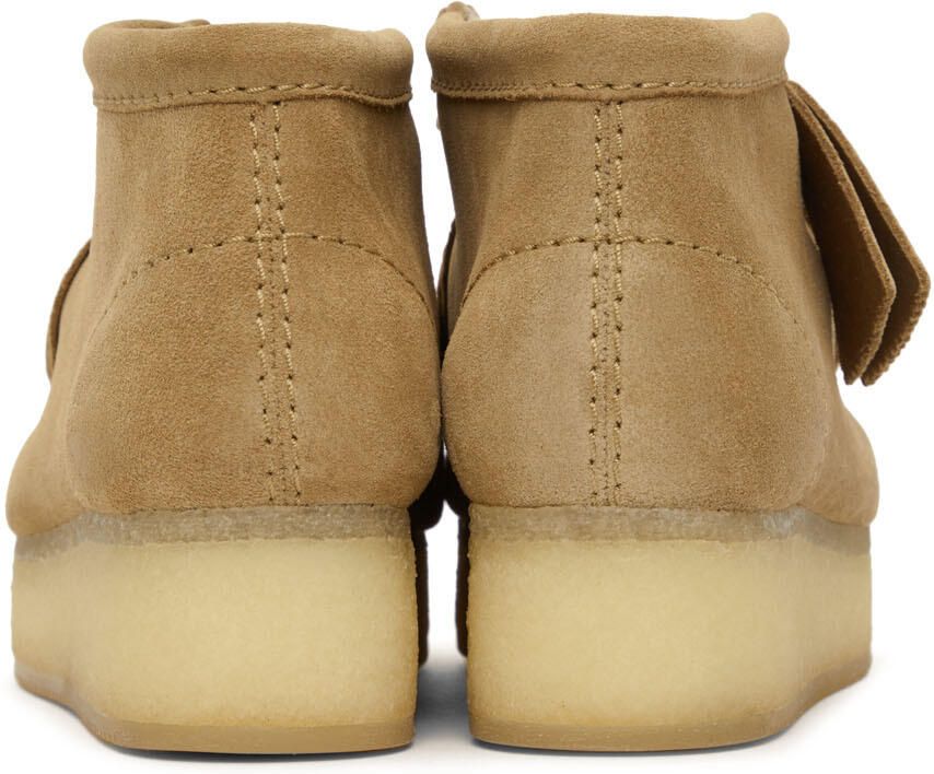 Clarks Originals Tan Wallabee Wedge Boots