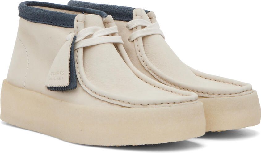 Clarks Originals White Wallabee Cup Desert Boots - Picture 2