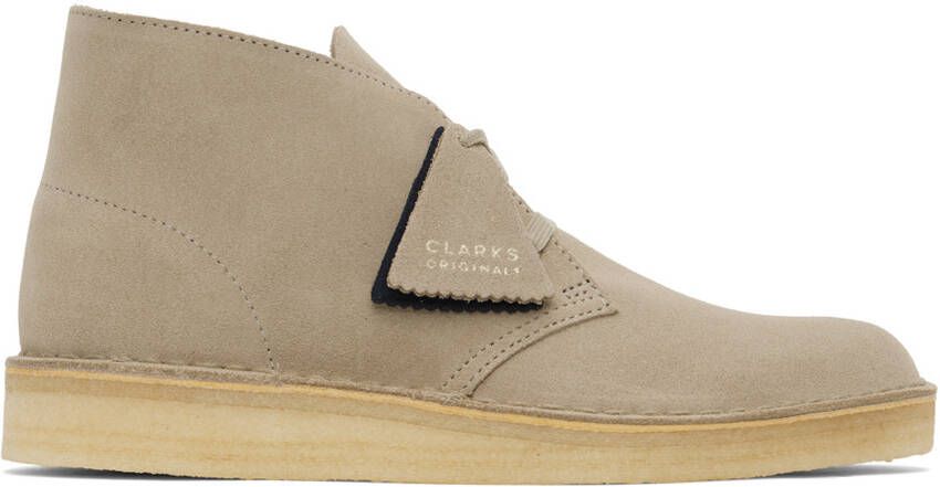 Clarks Originals Beige Coal Desert Boots - Picture 4