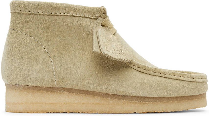 Clarks Originals Beige Wallabee Desert Boots - Picture 11