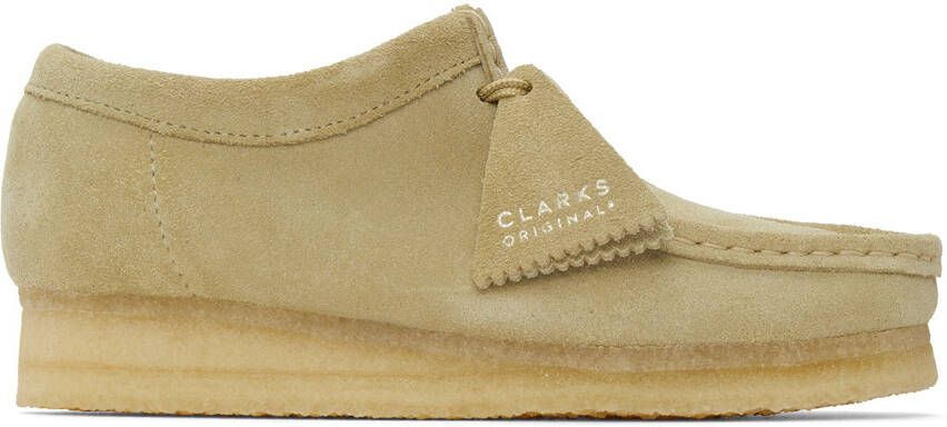 Clarks Originals Beige Suede Wallabee Derbys - Picture 5