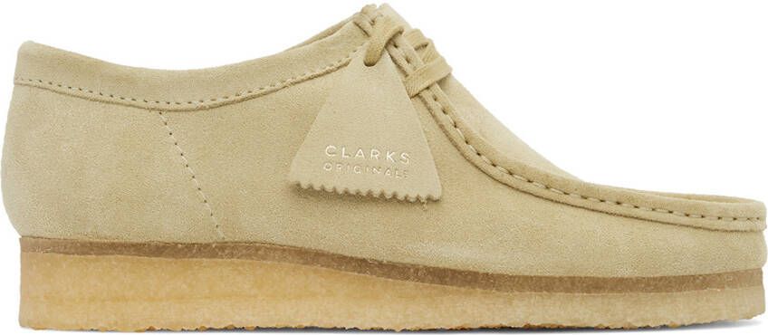 Clarks Originals Beige Suede Wallabee Derbys - Picture 11
