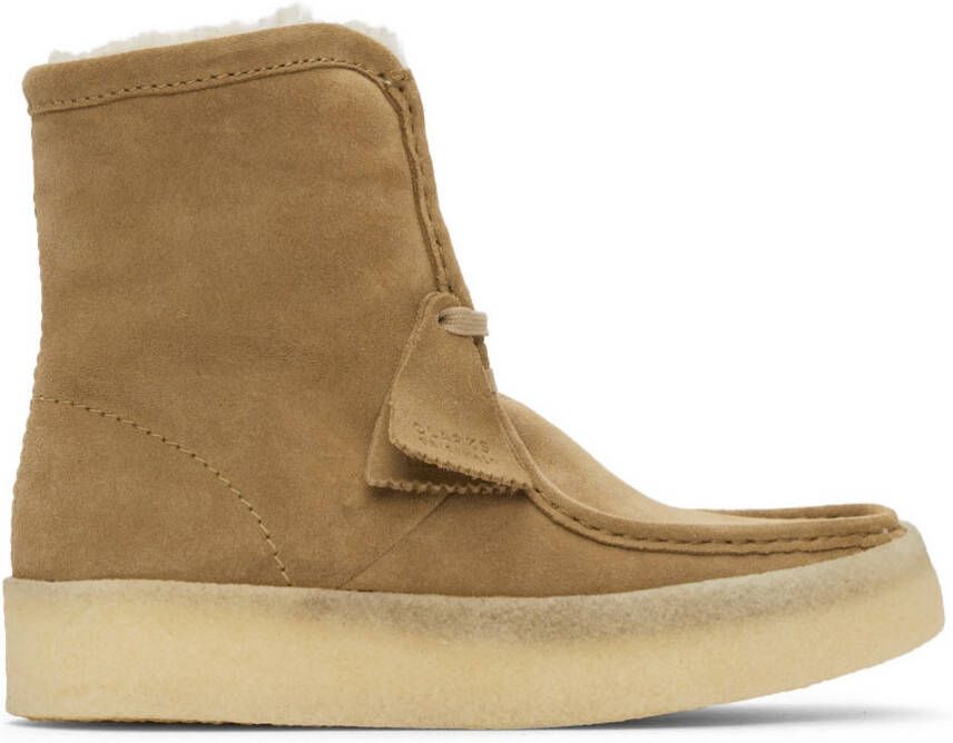 Clarks Originals Beige Wallabee Cup Hi Boots - Picture 5