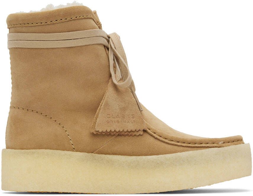 Clarks Originals Beige Wallabee Cup Hi Boots - Picture 5