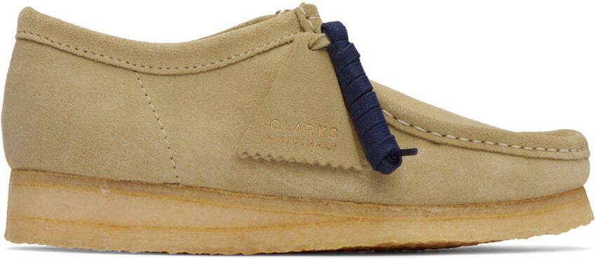 Clarks Originals Beige Suede Wallabee Derbys - Picture 10