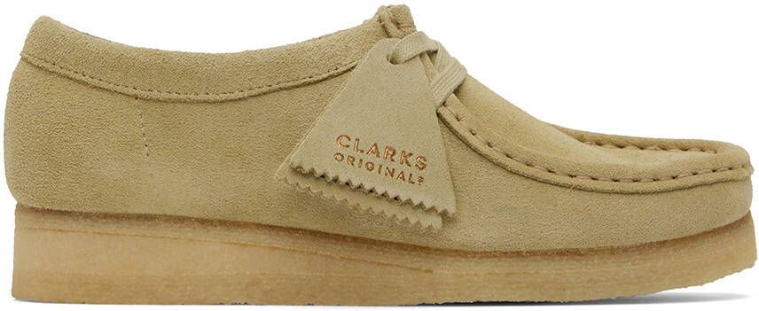 Clarks Originals Beige Suede Wallabee Derbys - Picture 10