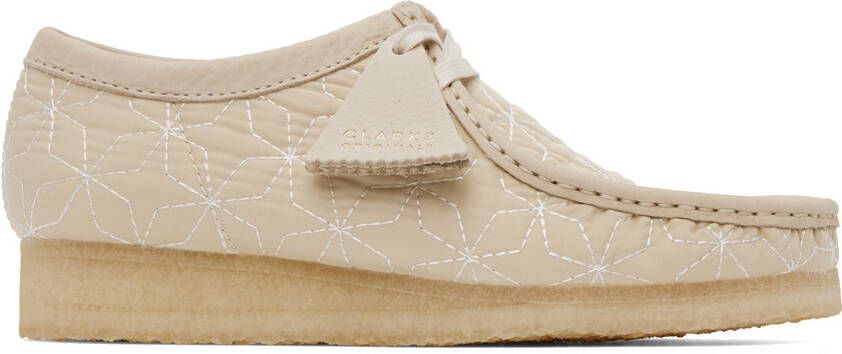 Clarks Originals Beige Wallabee Derbys - Picture 5