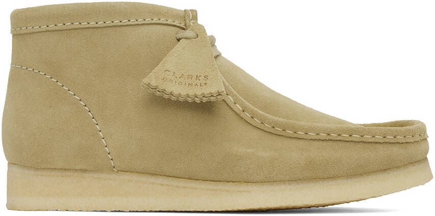 Clarks Originals Beige Wallabee Desert Boots - Picture 7