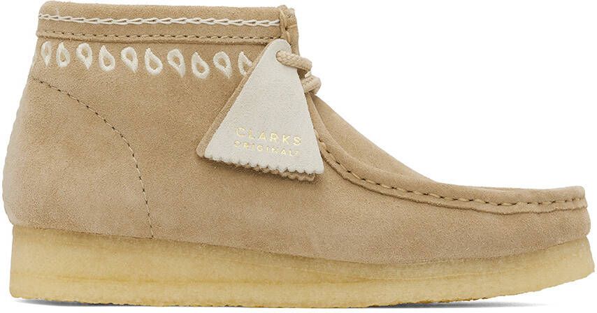 Clarks Originals Beige Wallabee Desert Boots - Picture 5
