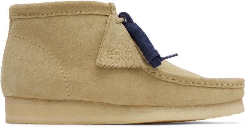 Clarks Originals Beige Wallabee Desert Boots - Picture 6