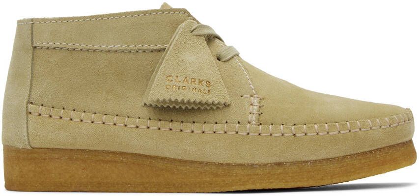Clarks Originals Beige Weaver Desert Boots - Picture 5