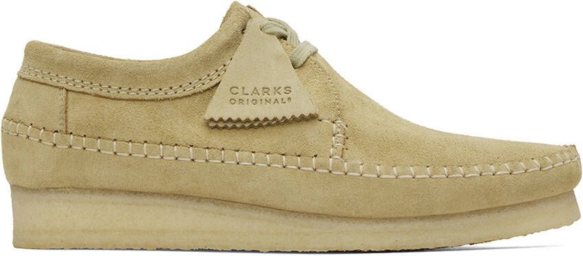 Clarks Originals Beige Weaver Derbys - Picture 5
