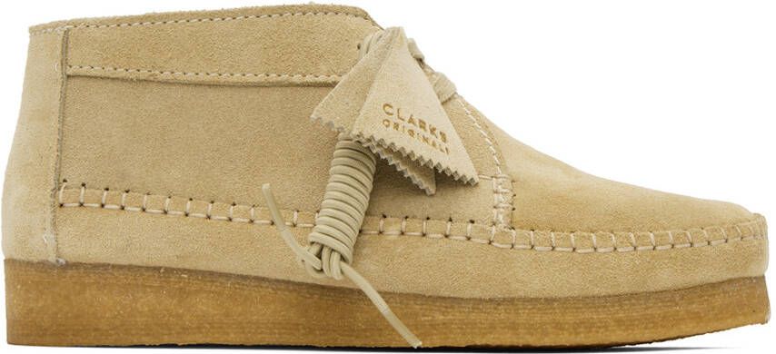 Clarks Originals Beige Weaver Desert Boots - Picture 9