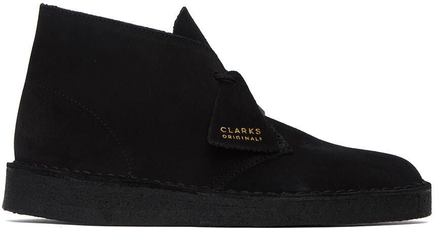 Clarks Originals Black Suede Coal Desert Boots - Picture 7