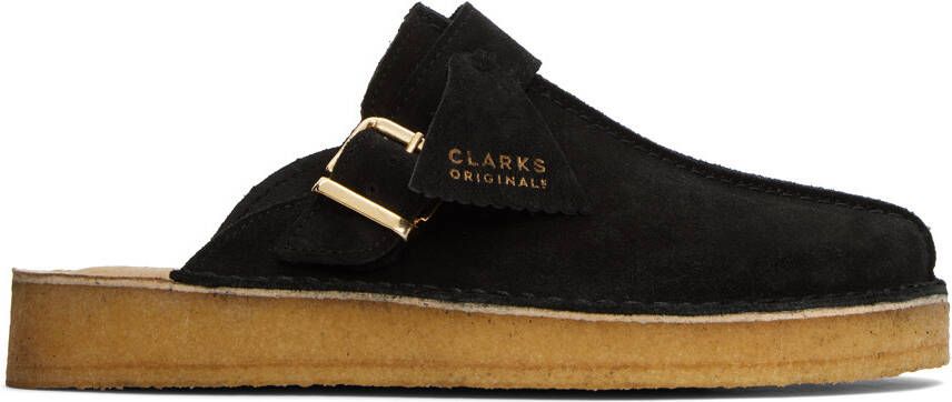 Clarks Originals Black Trek Mules - Picture 5