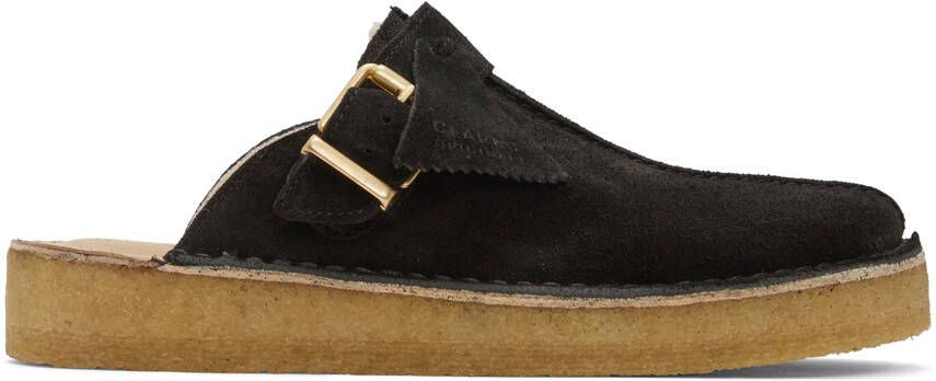 Clarks Originals Black Trek Mules - Picture 5