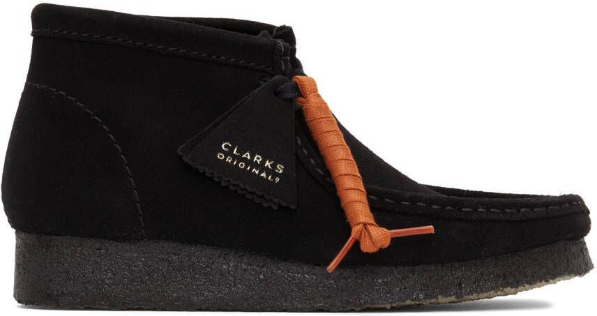 Clarks Originals Black Suede Wallabee Desert Boots - Picture 8
