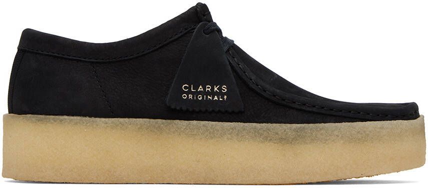 Clarks Originals Black Nubuck Wallabee Cup Lace-Up Shoes - Picture 6