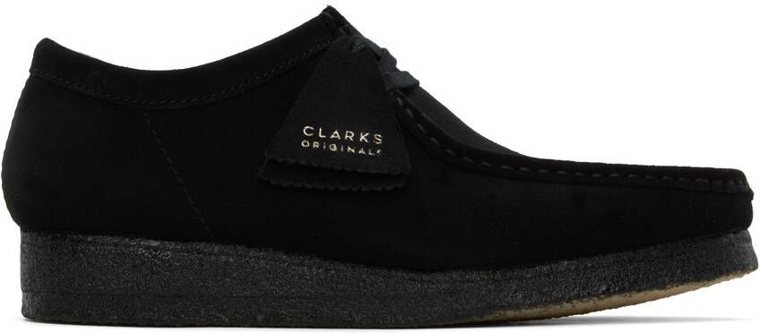 Clarks Originals Black Suede Wallabee Derbys - Picture 6