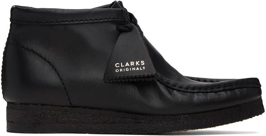 Clarks Originals Black Wallabee Desert Boots - Picture 5