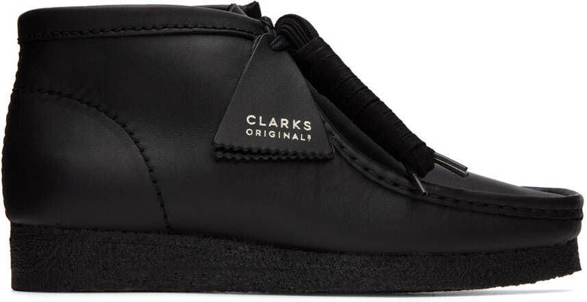 Clarks Originals Black Wallabee Desert Boots - Picture 10