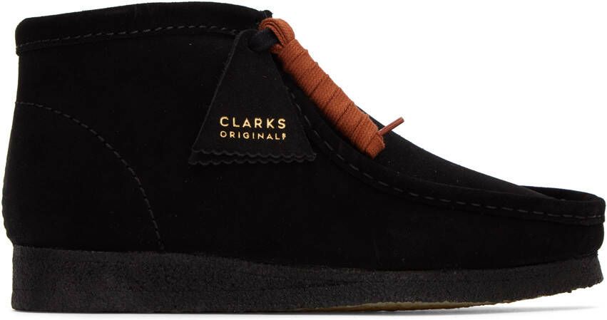 Clarks Originals Black Suede Wallabee Desert Boots - Picture 9