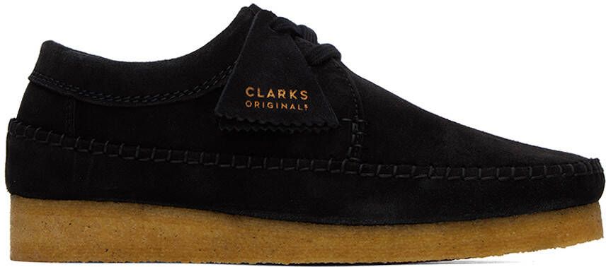 Clarks Originals Black Weaver Derbys - Picture 5