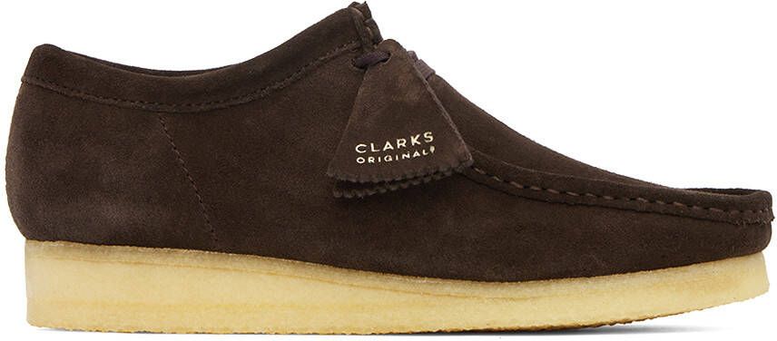 Clarks Originals Beige Suede Wallabee Derbys - Picture 9