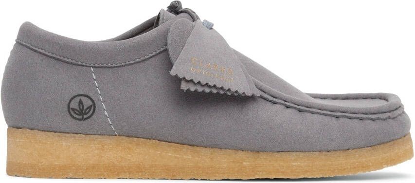 Clarks Originals Grey Vegan Wallabee Derbys