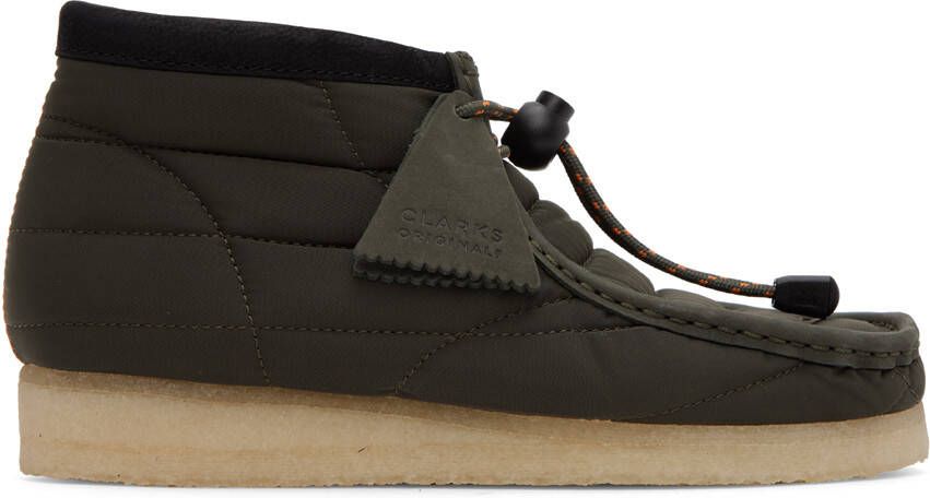 Clarks Originals Khaki Wallabee Boots - Picture 5