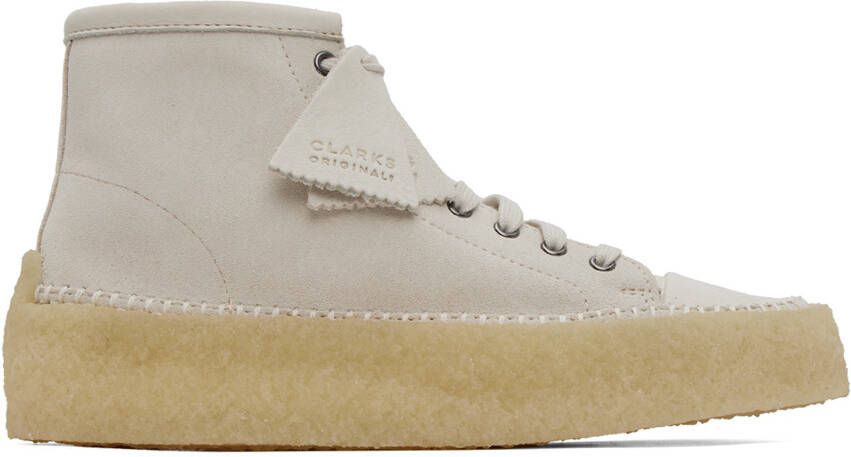 Clarks Originals Off-White Caravan Desert Boots - Picture 5