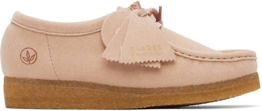 Clarks Originals Pink Faux-Suede Wallabee Oxfords - Picture 5