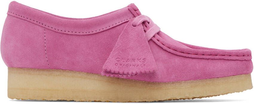 Clarks Originals Pink Wallabee Derbys - Picture 4
