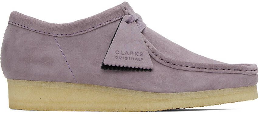 Clarks Originals Purple Wallabee Derbys - Picture 5
