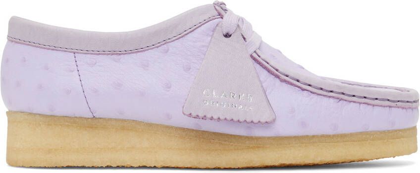 Clarks Originals Purple Wallabee Derbys - Picture 5
