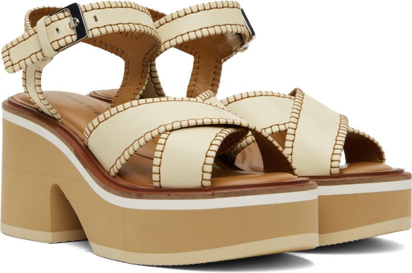 Clergerie Off-White Charline Heeled Sandals - Picture 2