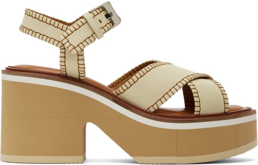 Clergerie Off-White Charline Heeled Sandals - Picture 5