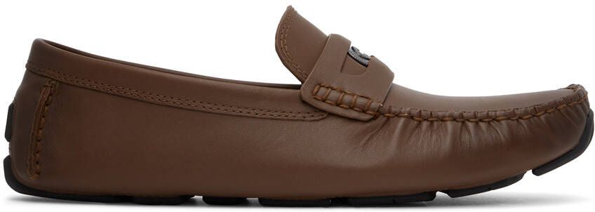 Coach 1941 Brown Leather Coin Driver Loafers - Picture 4
