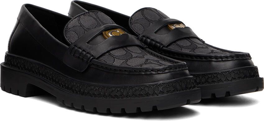 Coach 1941 Black Signature Coin Loafers - Picture 2