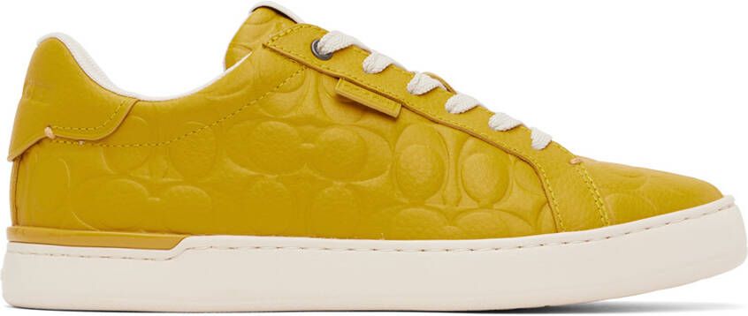 Coach 1941 Yellow Lowline Signature Sneakers - Picture 5