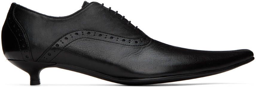 Comme des Garçons Black Kitten Heel Oxfords - Picture 5