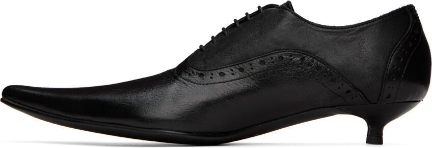 Comme des Garçons Black Kitten Heel Oxfords - Picture 4