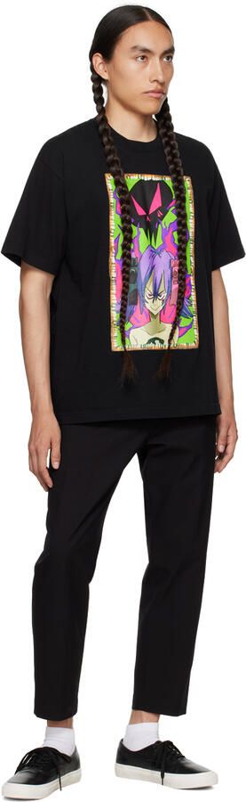 Comme des Garçons Homme Black Paneled Sneakers - Picture 4