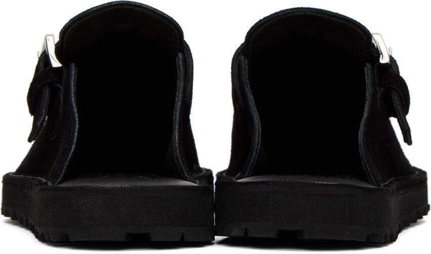 Comme des Garçons Homme Black Pin-Buckle Loafers