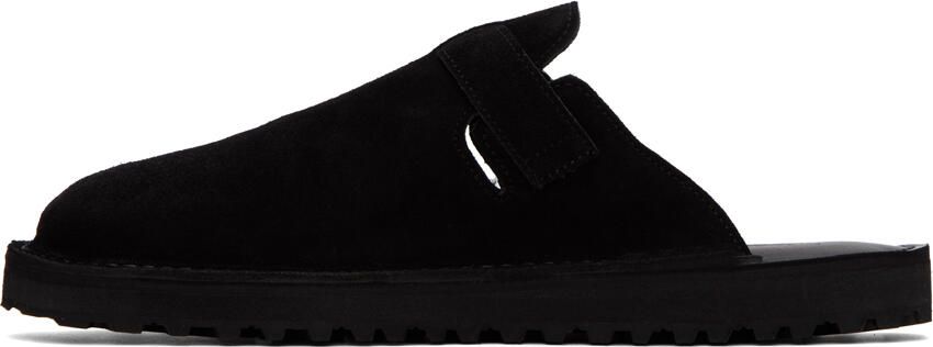 Comme des Garçons Homme Black Pin-Buckle Loafers - Picture 4
