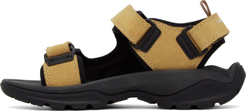 Comme des Garçons Homme Tan Velcro Strap Sandals - Picture 3