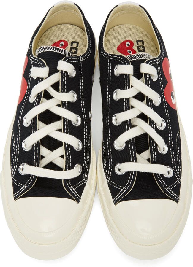 Comme des Garçons Play Black & White Converse Edition PLAY Chuck 70 Low-Top Sneakers