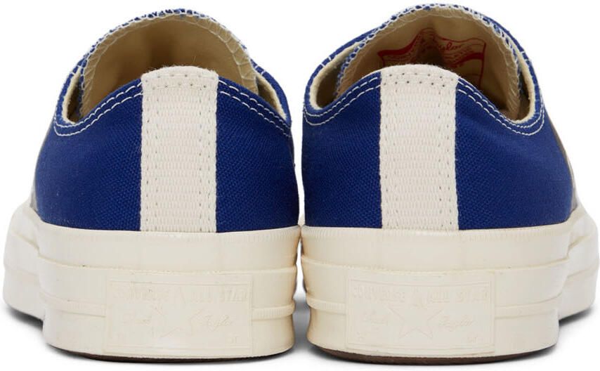 Comme des Garçons Play Blue Converse Edition Half Heart Chuck 70 Low Sneakers - Picture 2